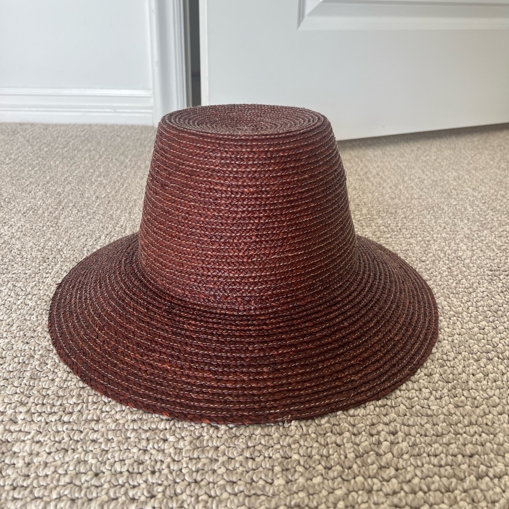 Janessa Leoné Felix straw hat, dark earth